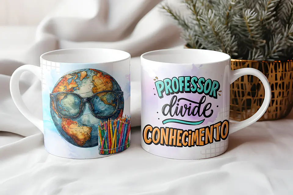 Arquivo Digital Caneca Professores Ilustrações 3
