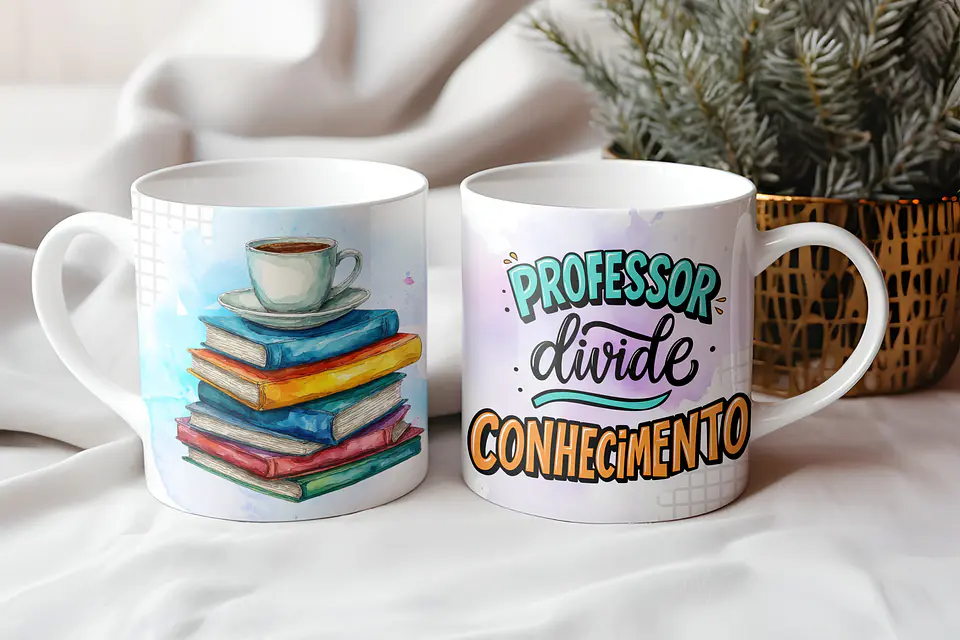 Arquivo Digital Caneca Professores Ilustrações 4