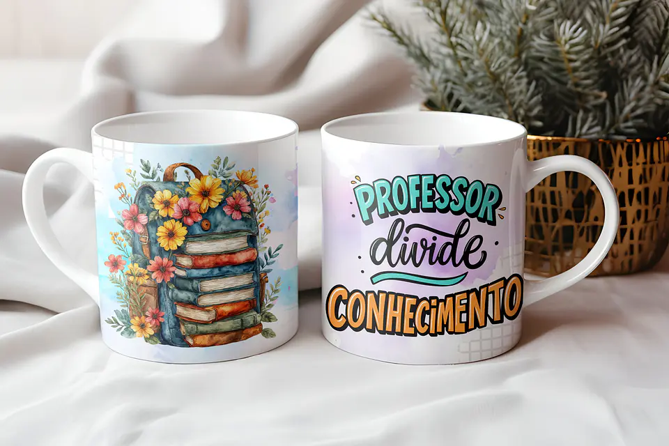 Arquivo Digital Caneca Professores Ilustrações 5