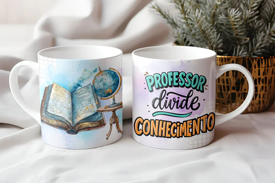 Arquivo Digital Caneca Professores Ilustrações 10