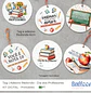Arquivo kit Tags Professores- Redondo/Quadrado 6cm - Thumbnail 1