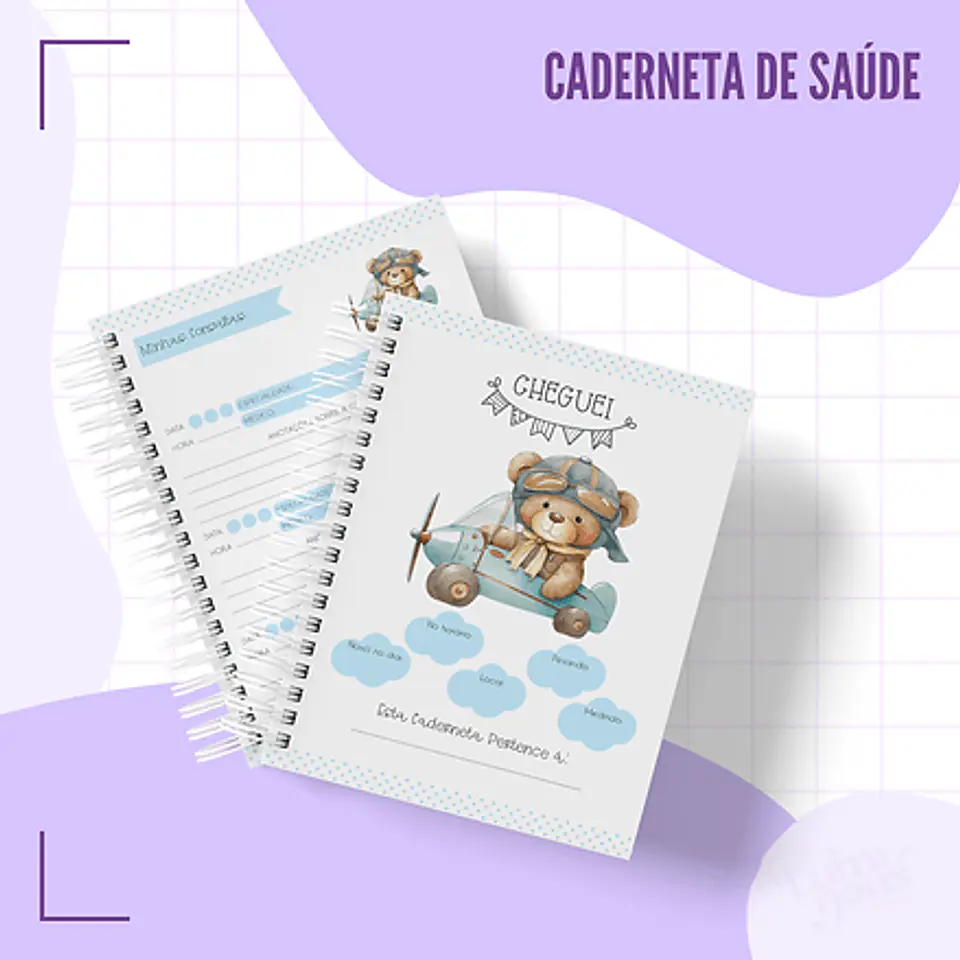 Arquivo Digital - Caderneta de Saúde Ursinho Aviador (menino) 2