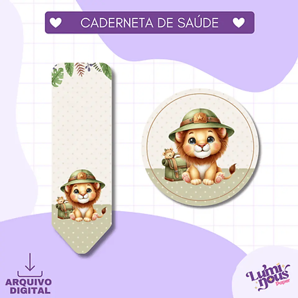 Arquivo Digital - Caderneta de Saúde Leãozinho Safari (menino) 5