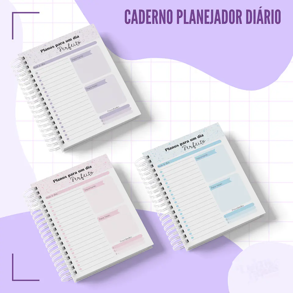 Arquivo Caderno A5 Planejador Diário 2
