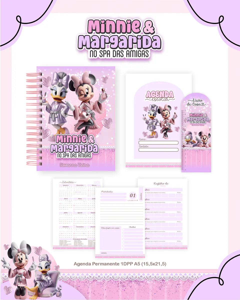 Arquivo Digital Minnie e Margarida Escolar 2026 2