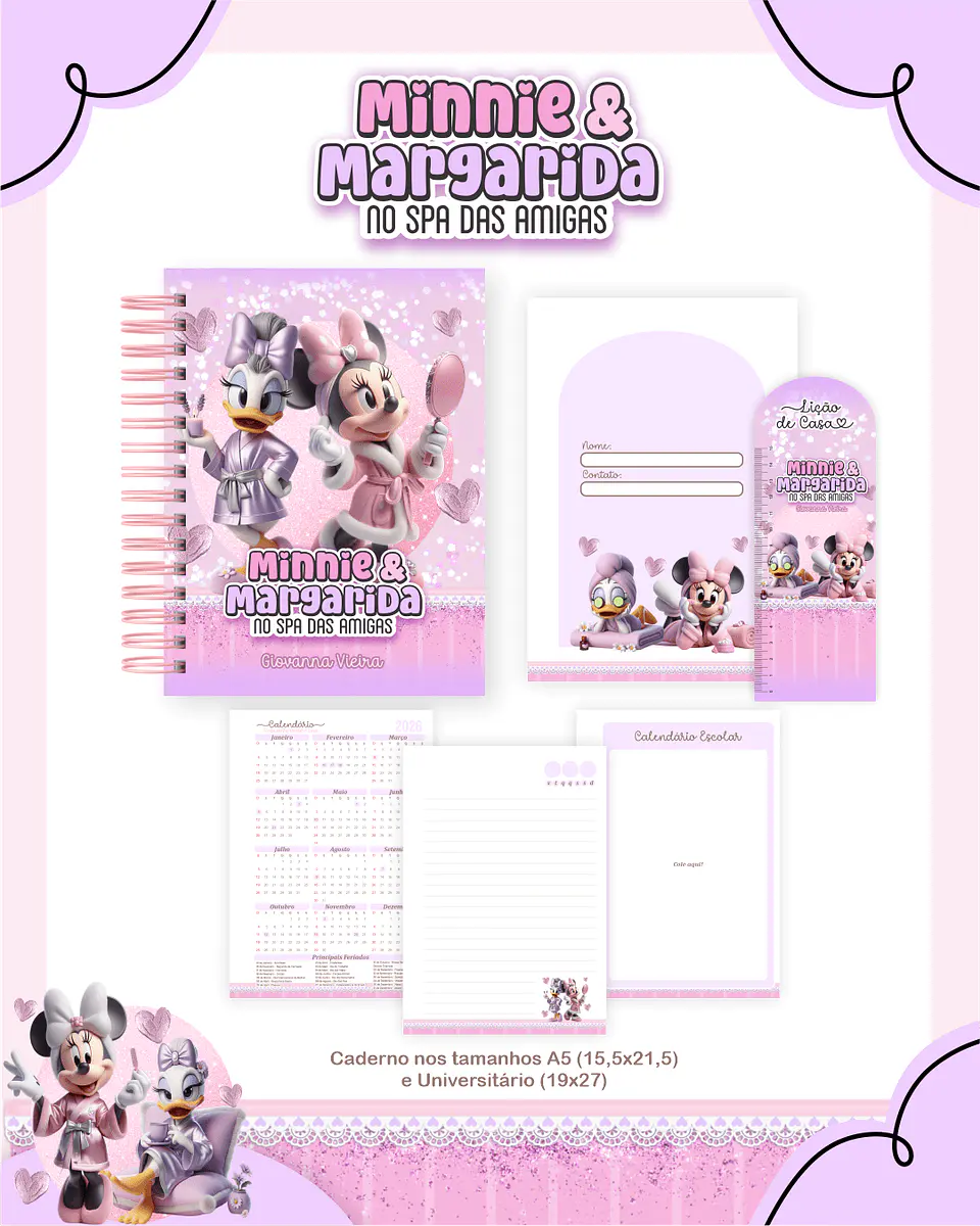 Arquivo Digital Minnie e Margarida Escolar 2026 4