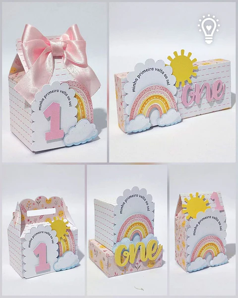 Arquivo de Corte Kits Festas Primeira Volta ao Sol Menina