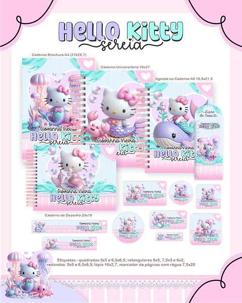 Arquivo Hello Kitty Sereia – Escolar 2026