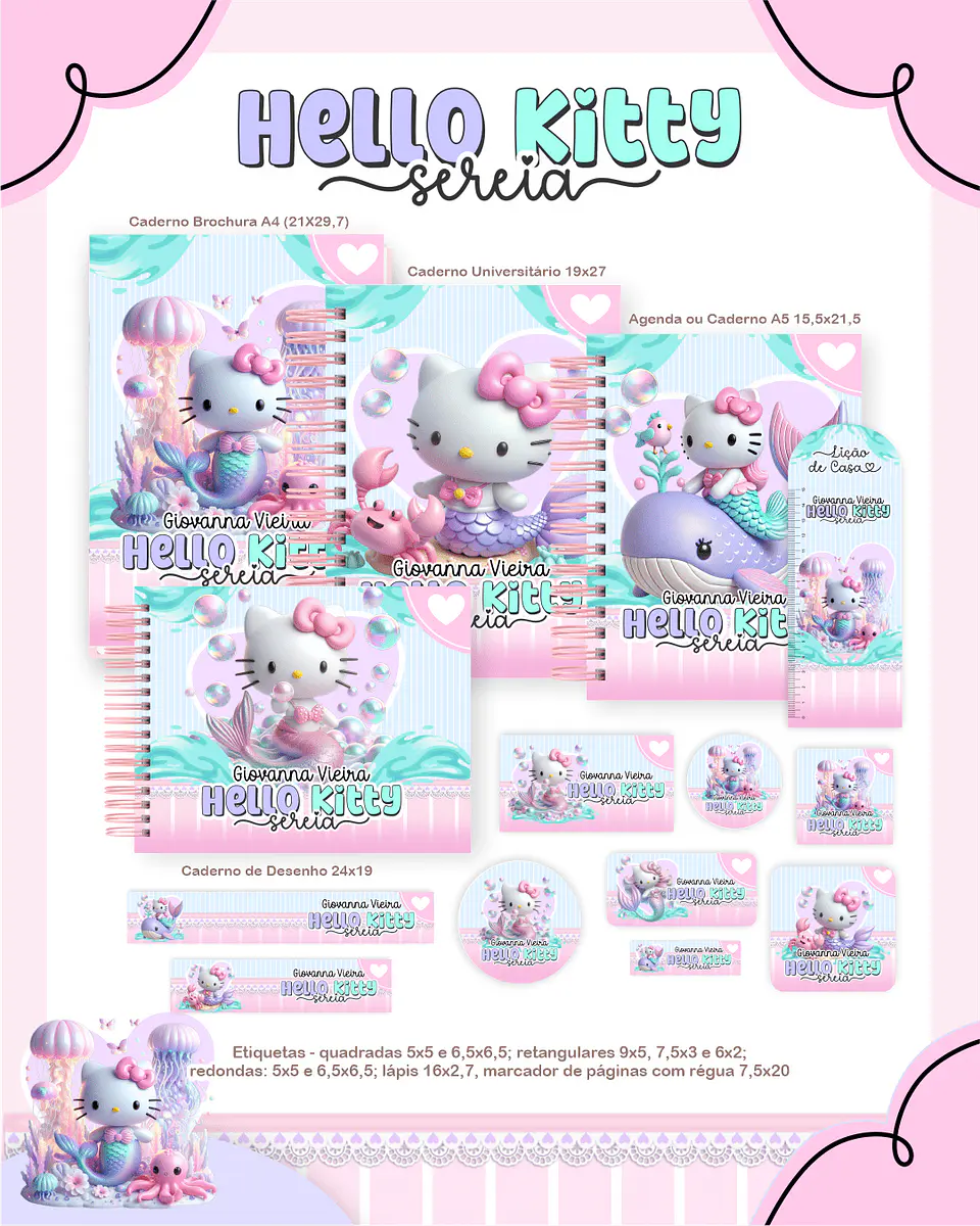 Arquivo Hello Kitty Sereia – Escolar 2026 1