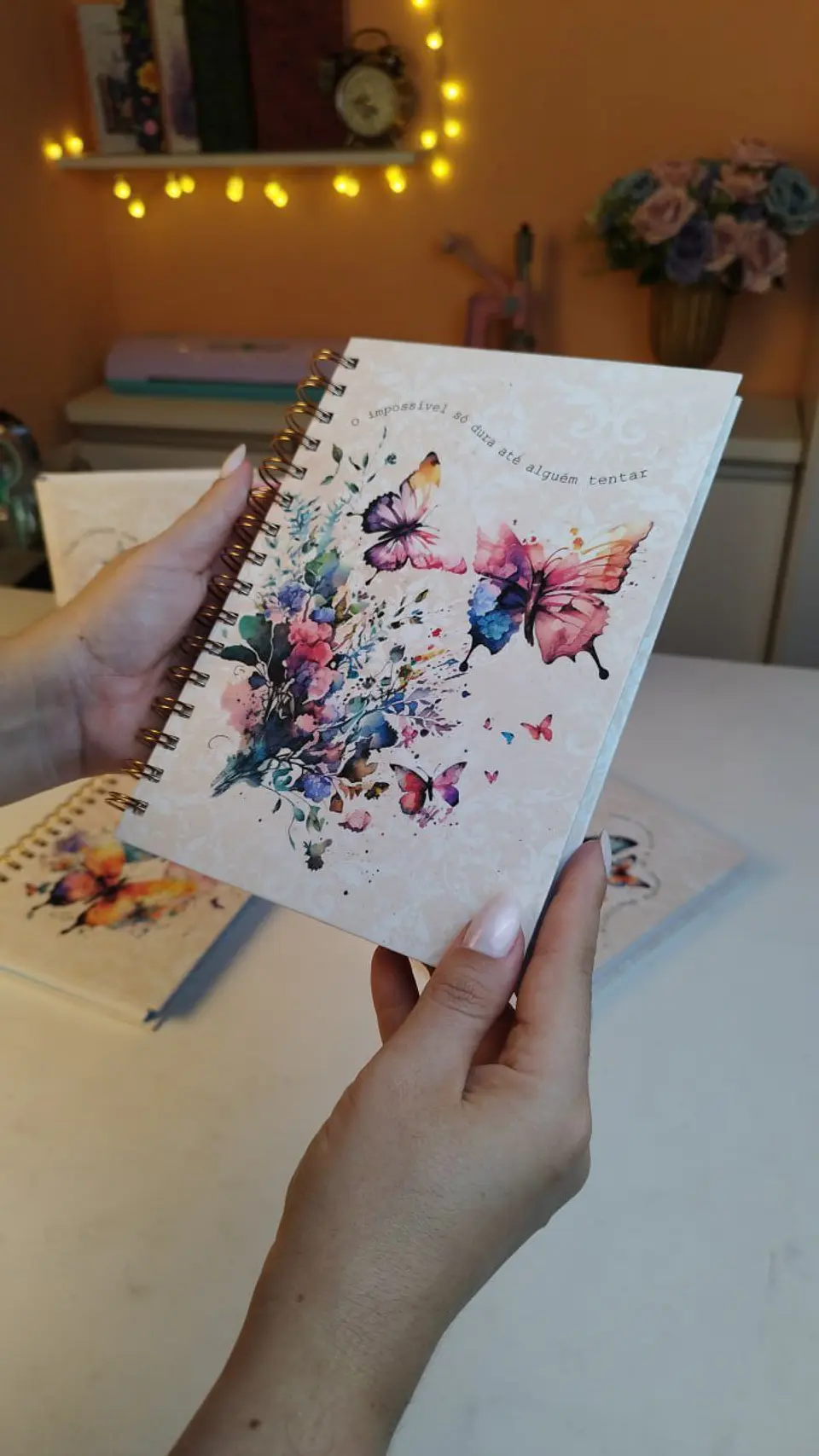 Arquivo Caderno A5 Wire-o Borboletas 3