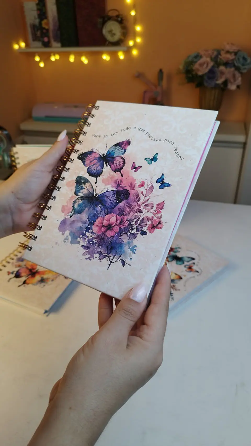 Arquivo Caderno A5 Wire-o Borboletas 5