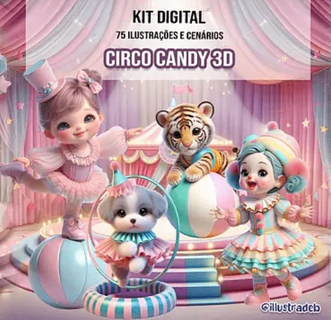 Kit Digital - Circo Candy 3D