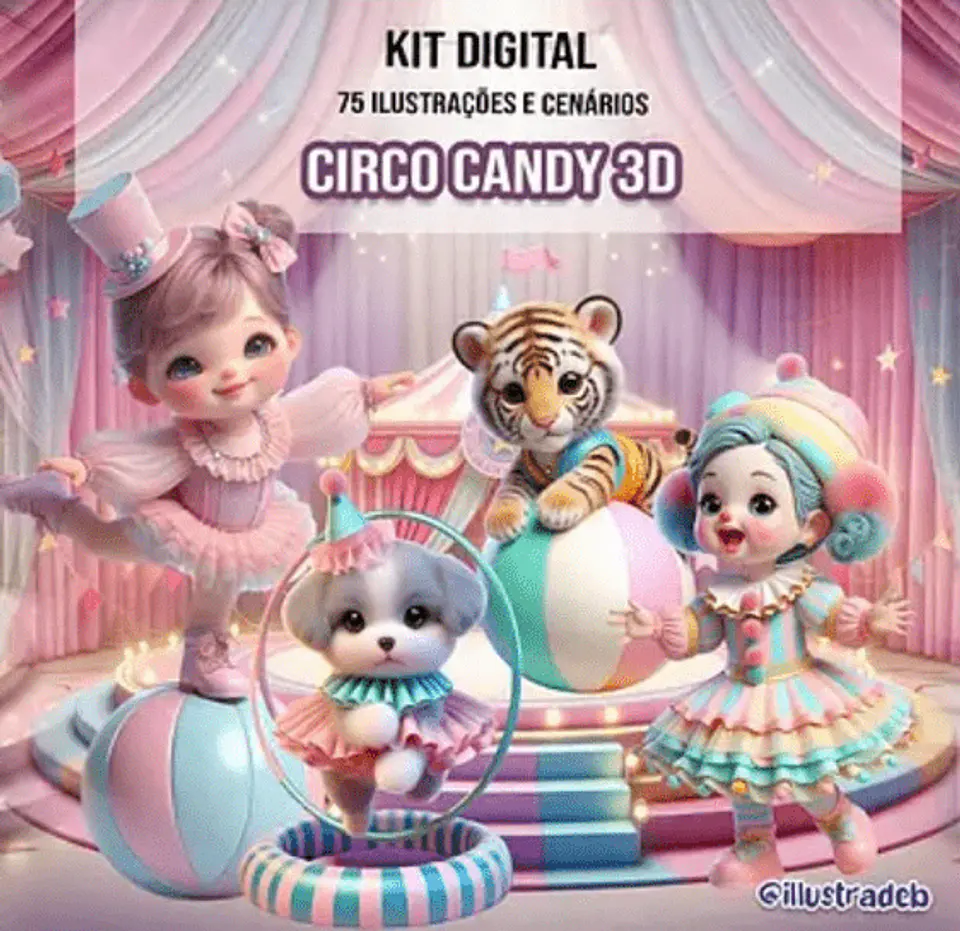 Kit Digital - Circo Candy 3D 1