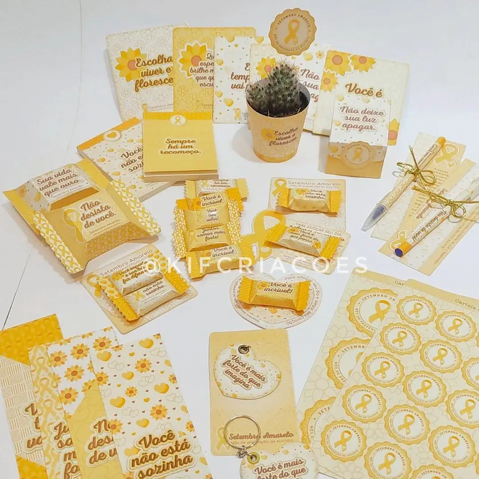 Arquivo de Corte Kit Mimos Setembro Amarelo 1