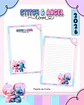 Kit Digital Encadernação - Stitch e Angel Love 2026 - Thumbnail 2