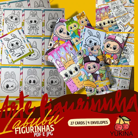 Arquivo de Corte Arte Figurinha Labubu
