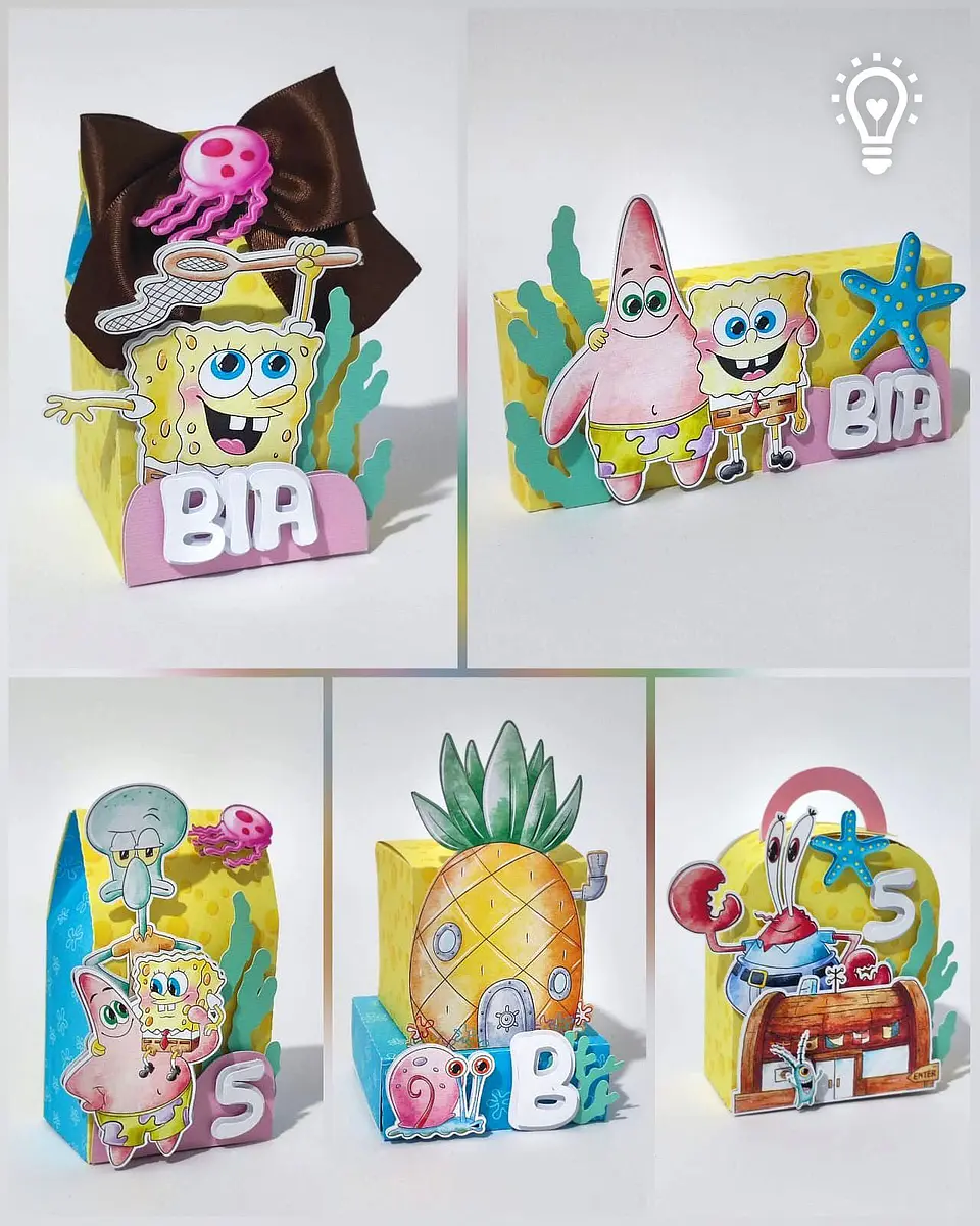 Arquivo de Corte Kit Festa Bob Esponja 1