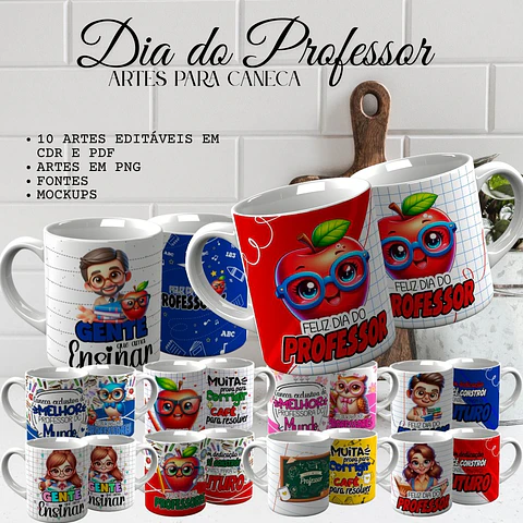Arquivo Digital Arte para Canecas Dia dos Professores