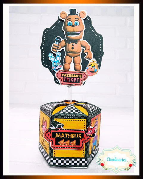 Arquivo de Corte Kit Festa Five Night at Freddy's