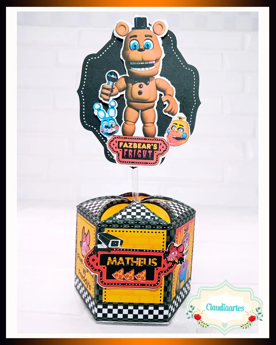 Arquivo de Corte Kit Festa Five Night at Freddy's 2