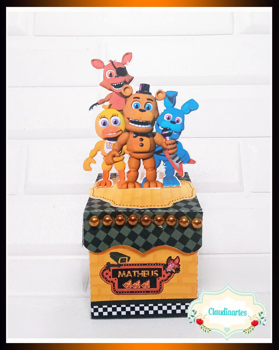 Arquivo de Corte Kit Festa Five Night at Freddy's 4