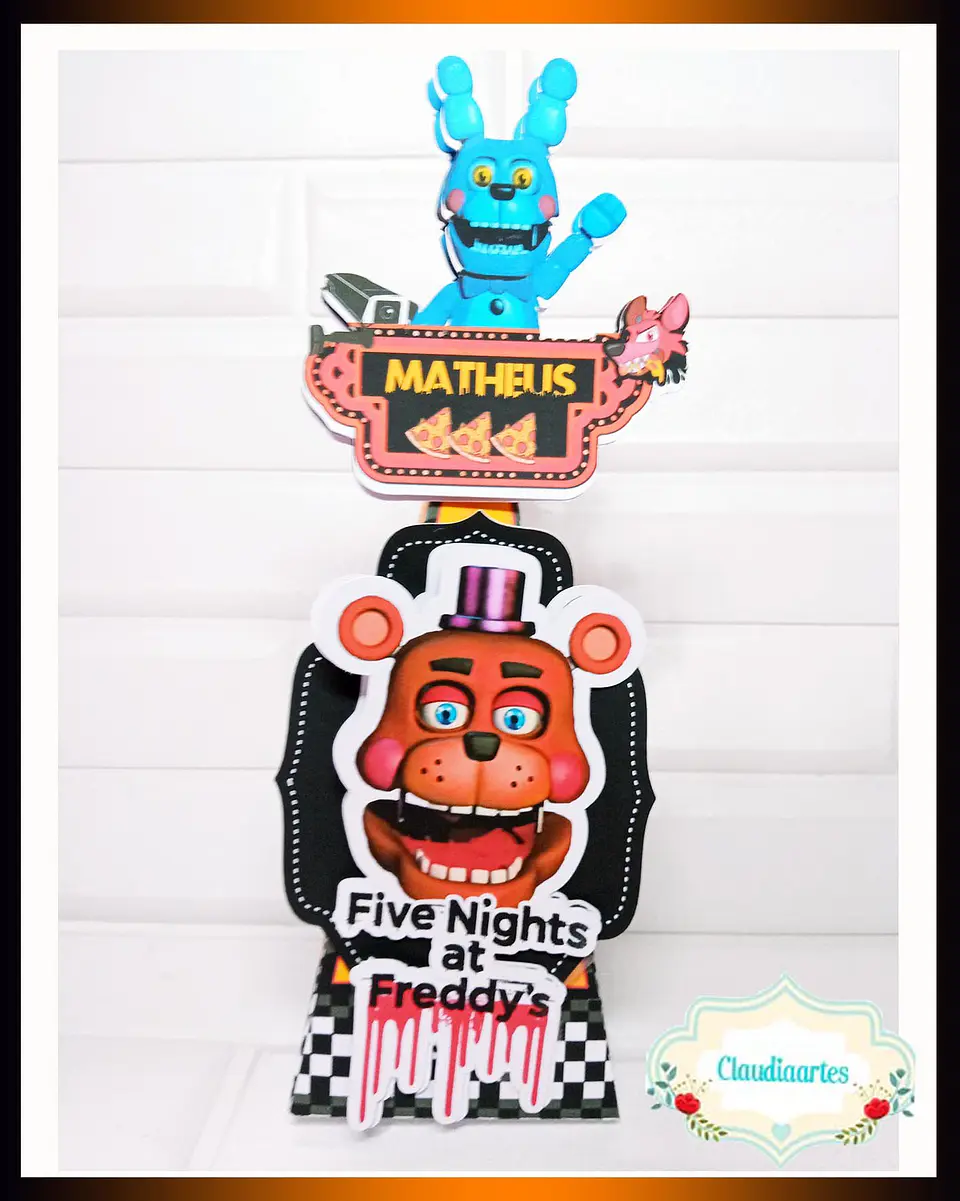 Arquivo de Corte Kit Festa Five Night at Freddy's 6