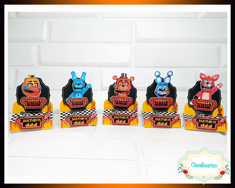Arquivo de Corte Kit Festa Five Night at Freddy's 7