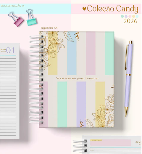 Arquivo Digital Coleção Agenda A5 Candy 2026