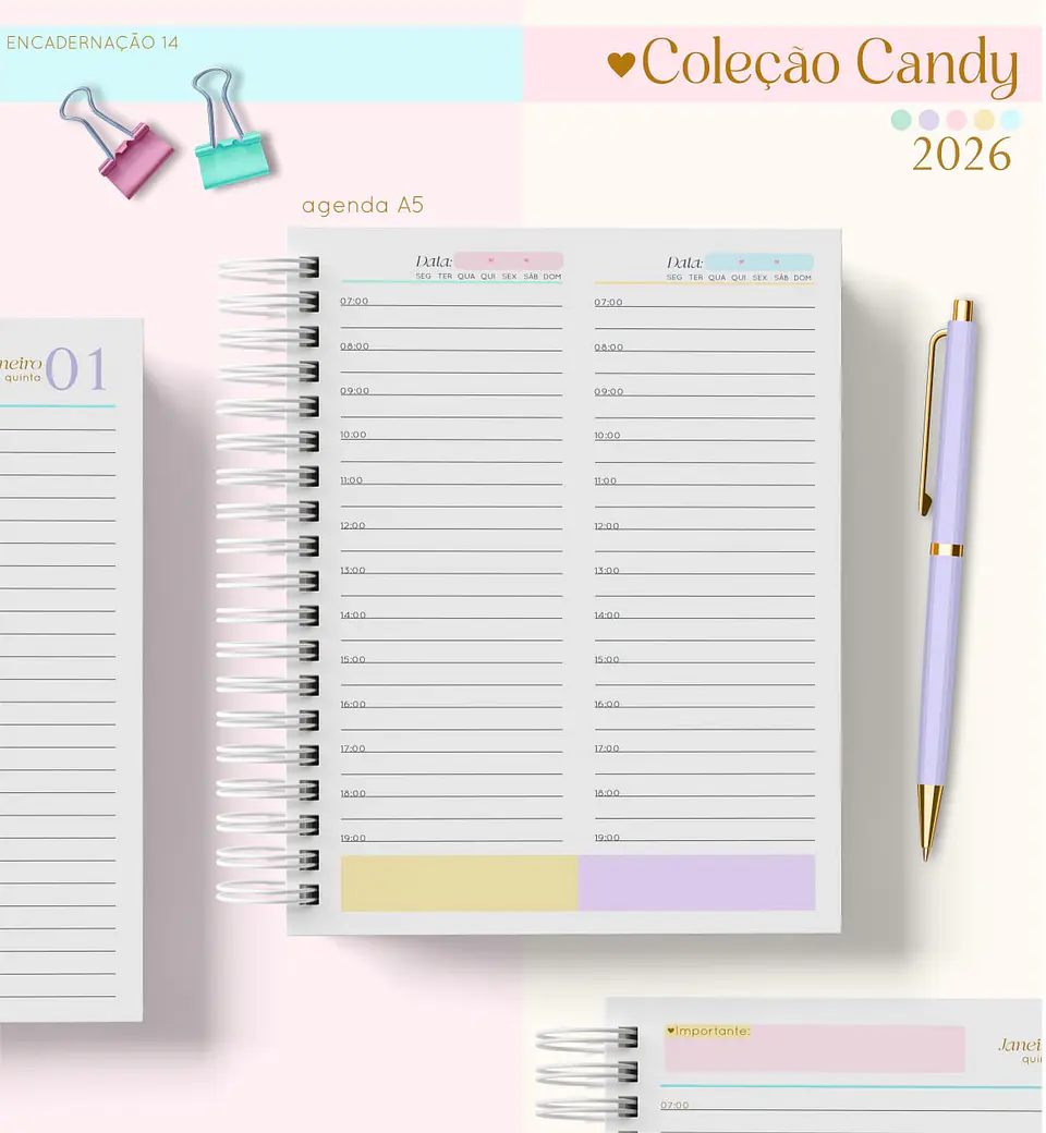 Arquivo Digital Coleção Agenda A5 Candy 2026 7