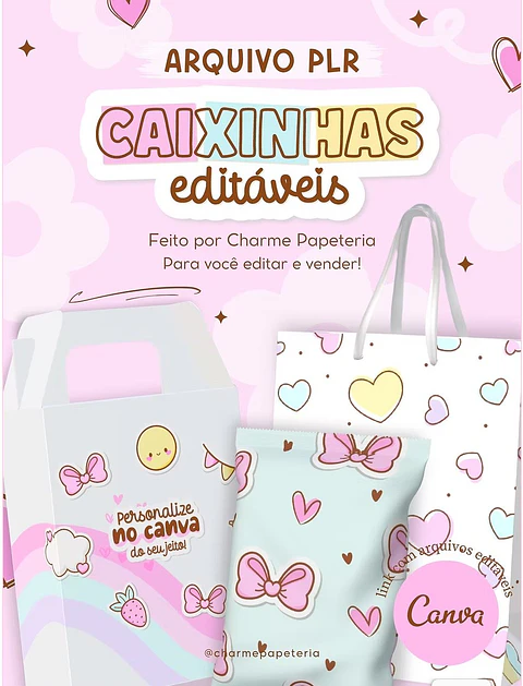 Arquivo de Corte Caixinhas Editaveis - Canva