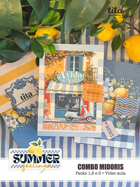 Arquivo Digital Combo Summer Feelings Midoris 1, 2 e 3 + Video Aula