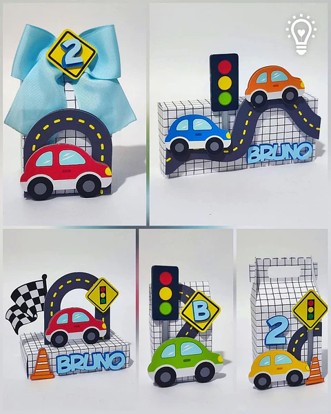 Arquivo de Corte Kit Festa Carros
