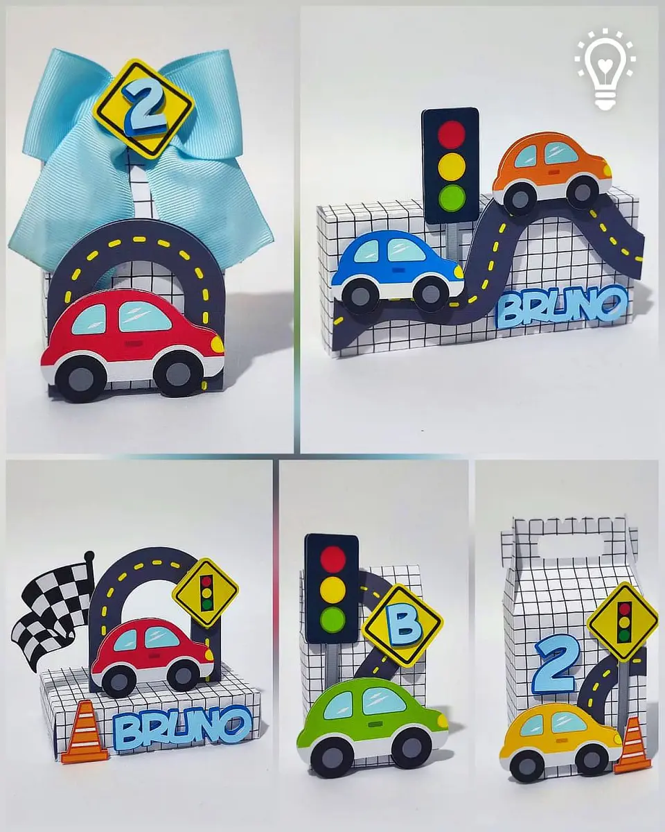 Arquivo de Corte Kit Festa Carros 1