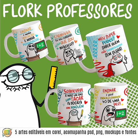 Arquivo Digital Canecas Flork Professores Ironicos
