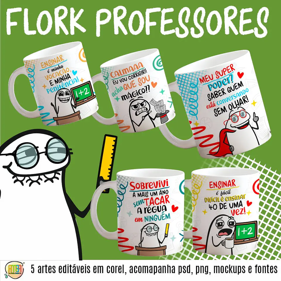 Arquivo Digital Canecas Flork Professores Ironicos 1