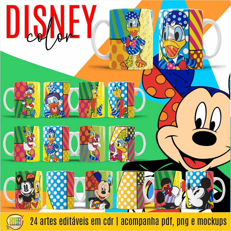 Arquivo Digital Canecas Disney Color 1