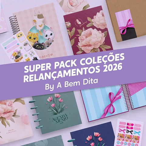 Arquivo Digital Super Pack Coleções Relançamentos 2026 By A Bem Dita