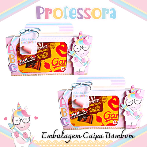 Arquivo de Corte Kit Dia dos Professores Unicornio