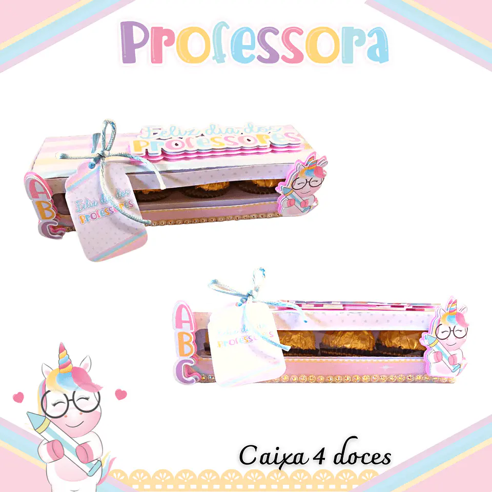 Arquivo de Corte Kit Dia dos Professores Unicornio 8