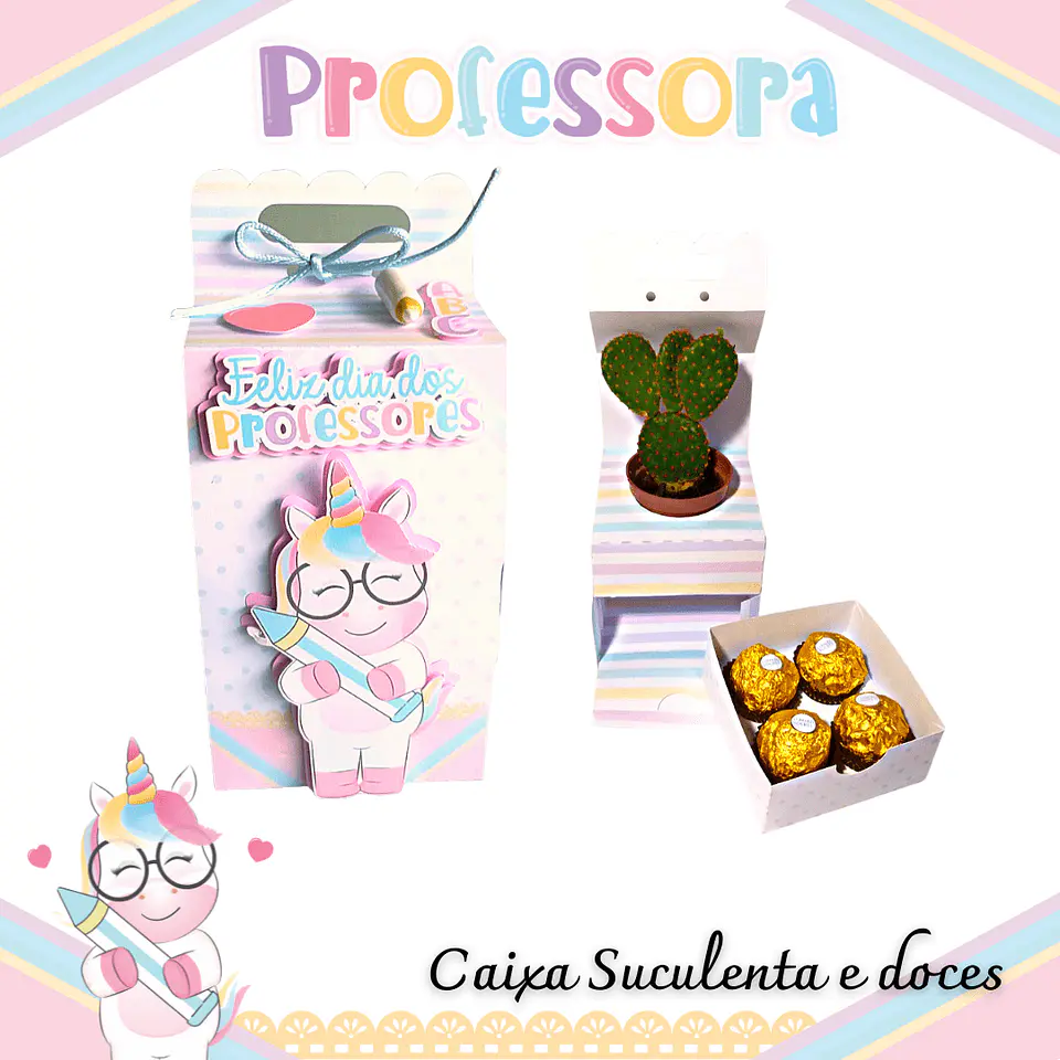 Arquivo de Corte Kit Dia dos Professores Unicornio 13