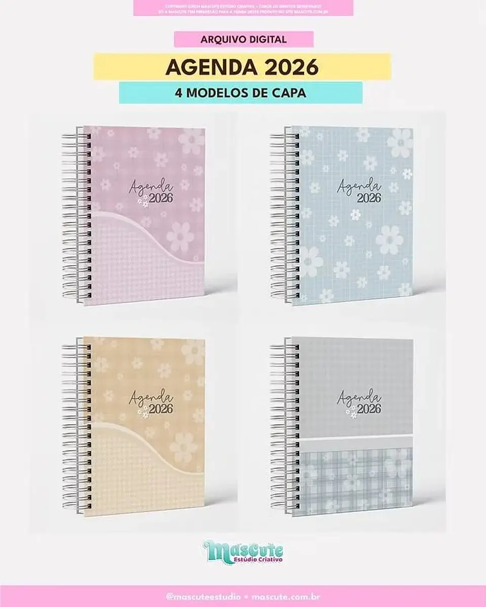Arquivo Digital Agenda Datada 2026 A5 2DPP 1