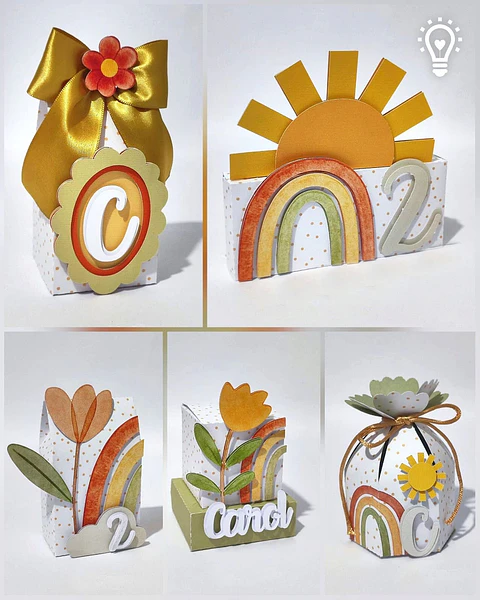 Arquivo de Corte Kit Festa Boho Floral