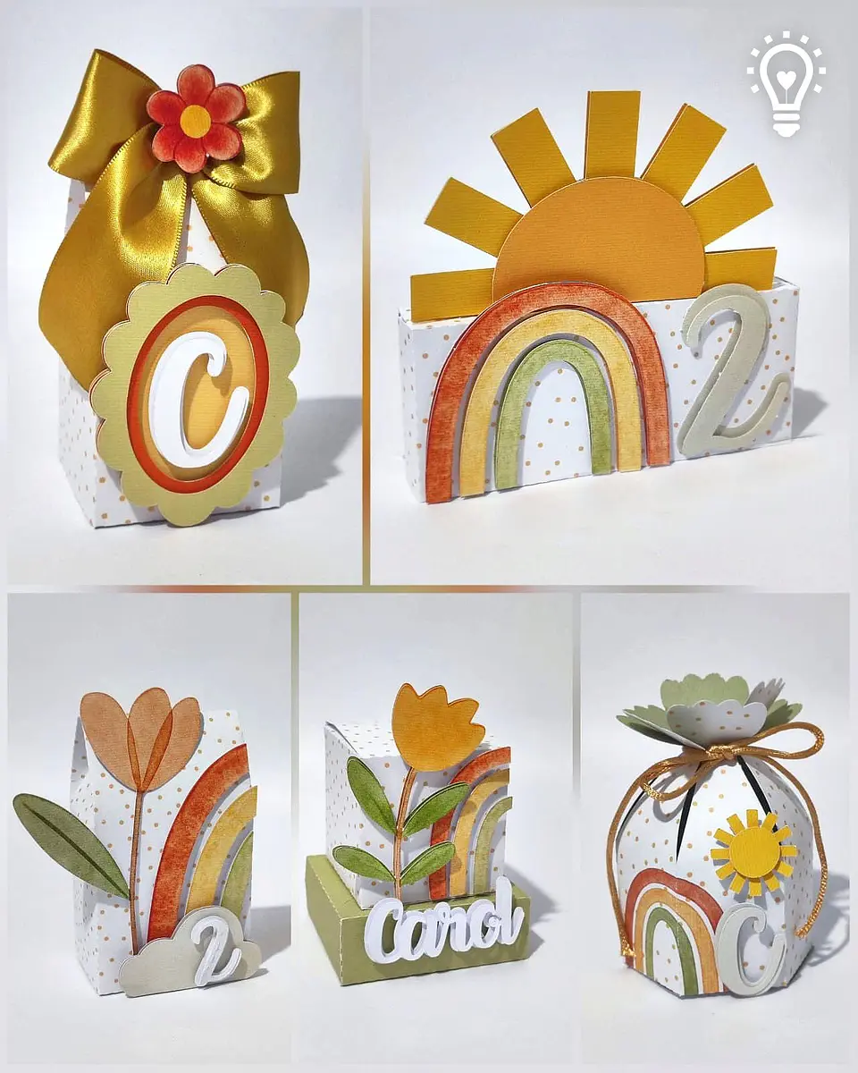 Arquivo de Corte Kit Festa Boho Floral 1