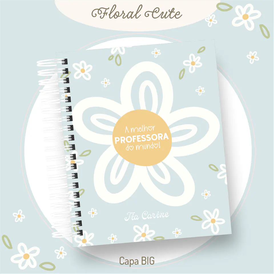 Arquivo Digital Combo Professores Floral Cute 2026 3