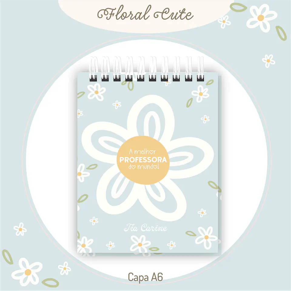 Arquivo Digital Combo Professores Floral Cute 2026 4