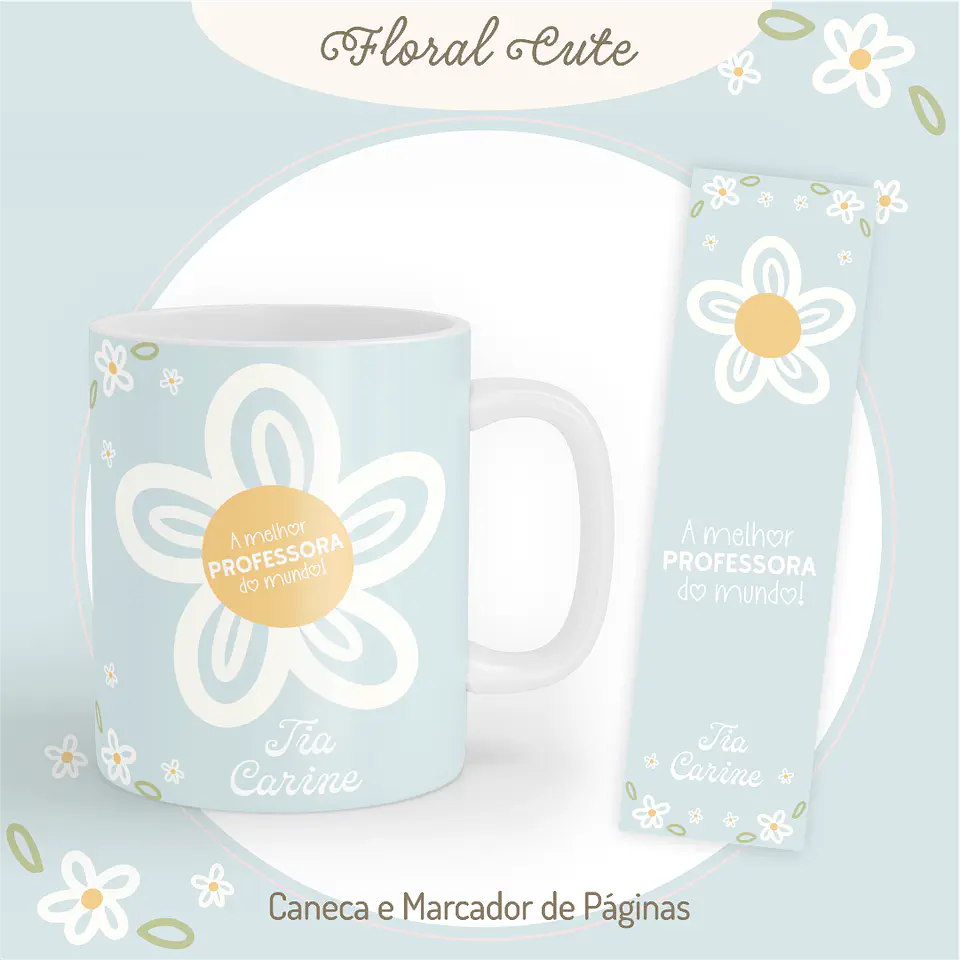 Arquivo Digital Combo Professores Floral Cute 2026 8