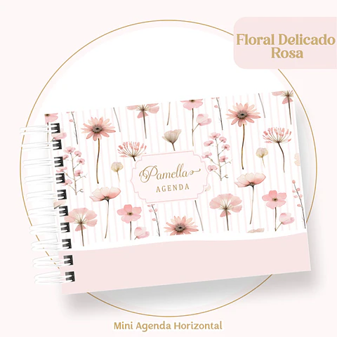 Arquivo Digital Capas e Miolos Floral Delicado Rosa