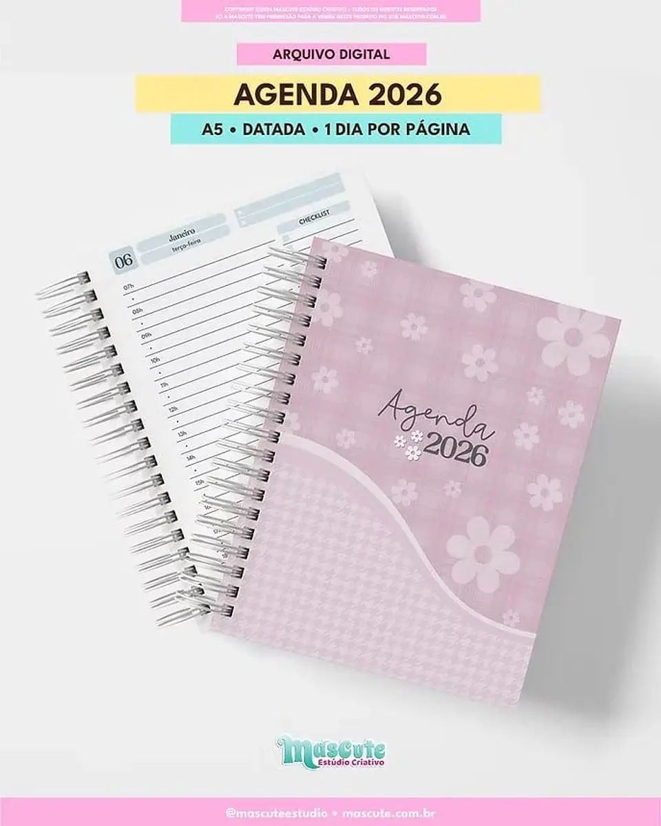 Arquivo Digital Agenda Datada 2026 A6 7