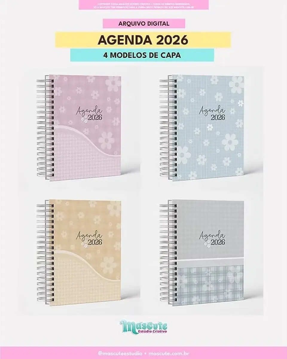 Arquivo Digital Agenda Datada 2026 A6 8