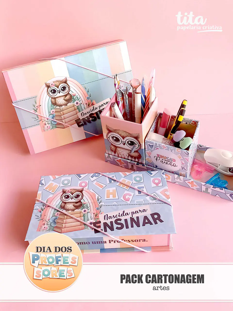 Arquivo Digital Pack Cartonagem Professores 1